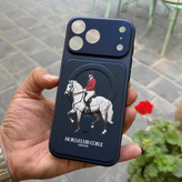 قاب horse polo (سرمه ای) آیفون