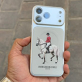 قاب horse polo (نقره ای ) آیفون