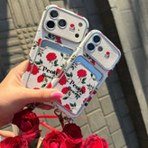 قاب Red rose flowers آیفون