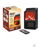 هیتر برقی پریزی Flame Heater 1000 وات طرح شومینه با ریموت کنترل