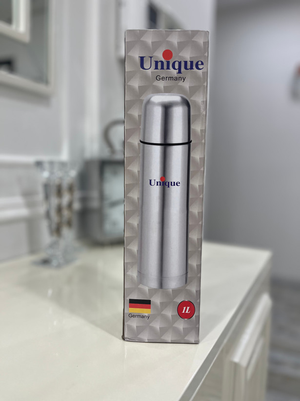 فلاسک یک لیتری استوانه ای یونیک استیل اصل
