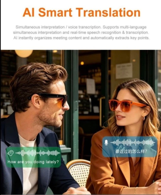 عینک هوشمند دوربیندار XK ONE Pro با دستیار صوتی و اسپیکر داخلی اورجینال شرکتی